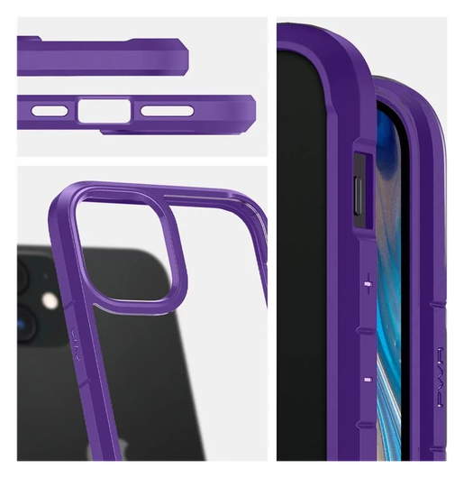 Spigen Crystal Hybrid Apple iPhone 12 Mini Hoesje Transparant Paars afbeelding 7