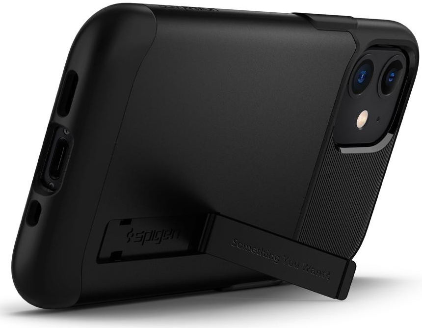Spigen Slim Armor Apple iPhone 12 Mini Hoesje Zwart afbeelding 2
