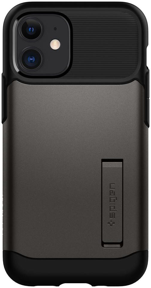 Spigen Slim Armor Apple iPhone 12 Mini Hoesje Gunmetal afbeelding 3