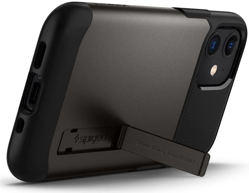 Spigen Slim Armor Apple iPhone 12 Mini Hoesje Gunmetal afbeelding 2