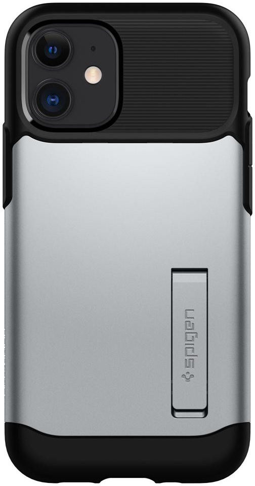 Spigen Slim Armor Apple iPhone 12 Mini Hoesje Zilver afbeelding 3