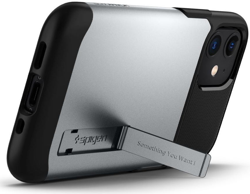 Spigen Slim Armor Apple iPhone 12 Mini Hoesje Zilver afbeelding 2