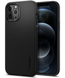 Spigen Thin Fit Apple iPhone 12 Pro Max Hoesje Zwart