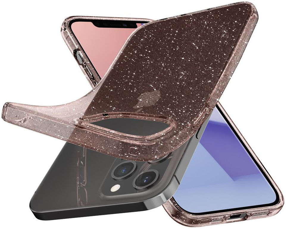 Spigen Liquid Crystal Apple iPhone 12 Pro Max Glitter Roze afbeelding 4