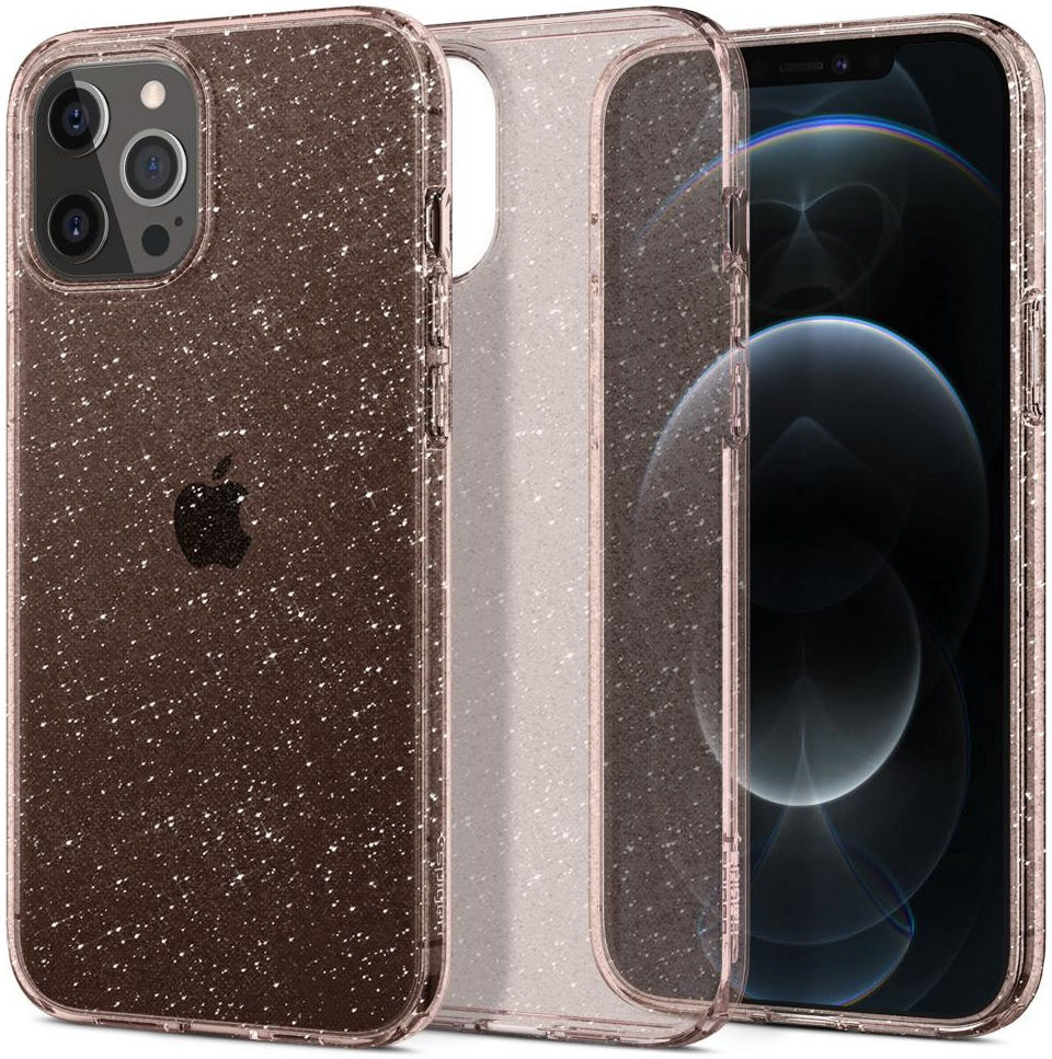 Spigen Liquid Crystal Apple iPhone 12 Pro Max Glitter Roze afbeelding 8