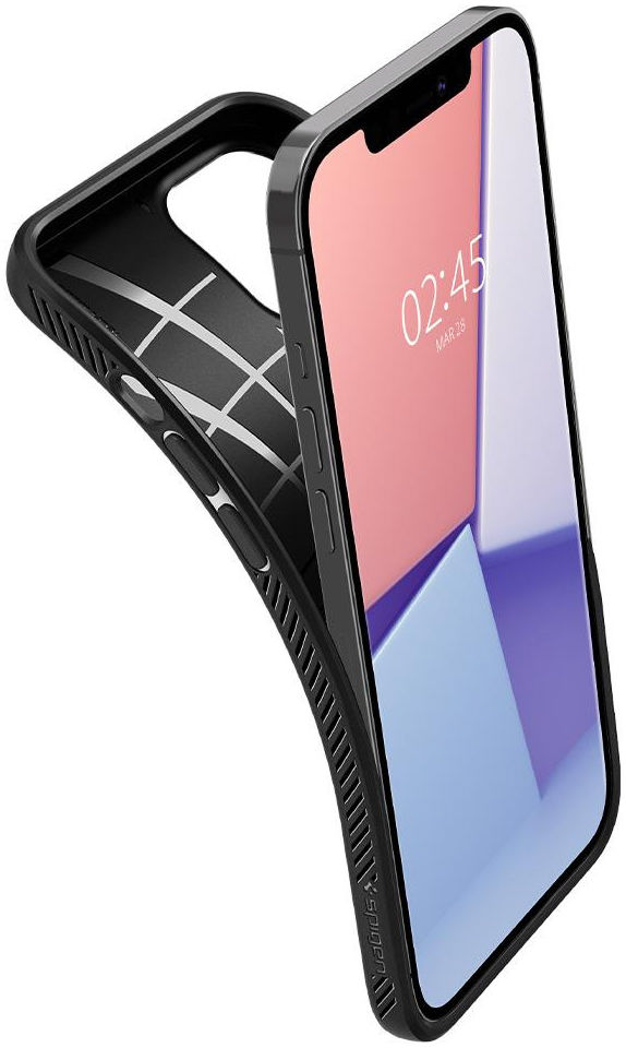 Spigen Liquid Air Apple iPhone 12 Pro Max Hoesje Zwart afbeelding 2