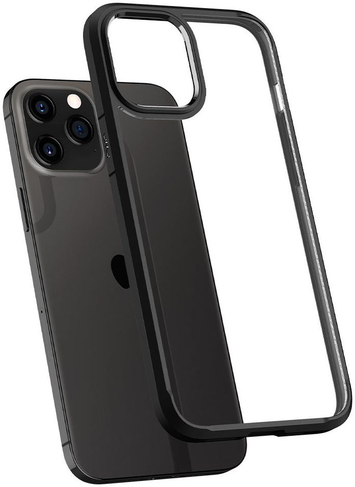 Spigen Ultra Hybrid Apple iPhone 12 Pro Max Hoesje Transparant/Zwart afbeelding 2