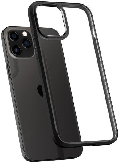 Spigen Ultra Hybrid Apple iPhone 12 Pro Max Hoesje Transparant/Zwart afbeelding 2