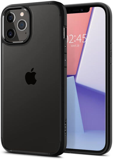 Spigen Ultra Hybrid Apple iPhone 12 Pro Max Hoesje Transparant/Zwart afbeelding 1