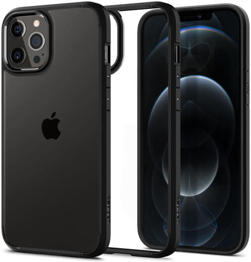Spigen Ultra Hybrid Apple iPhone 12 Pro Max Hoesje Transparant/Zwart afbeelding 8