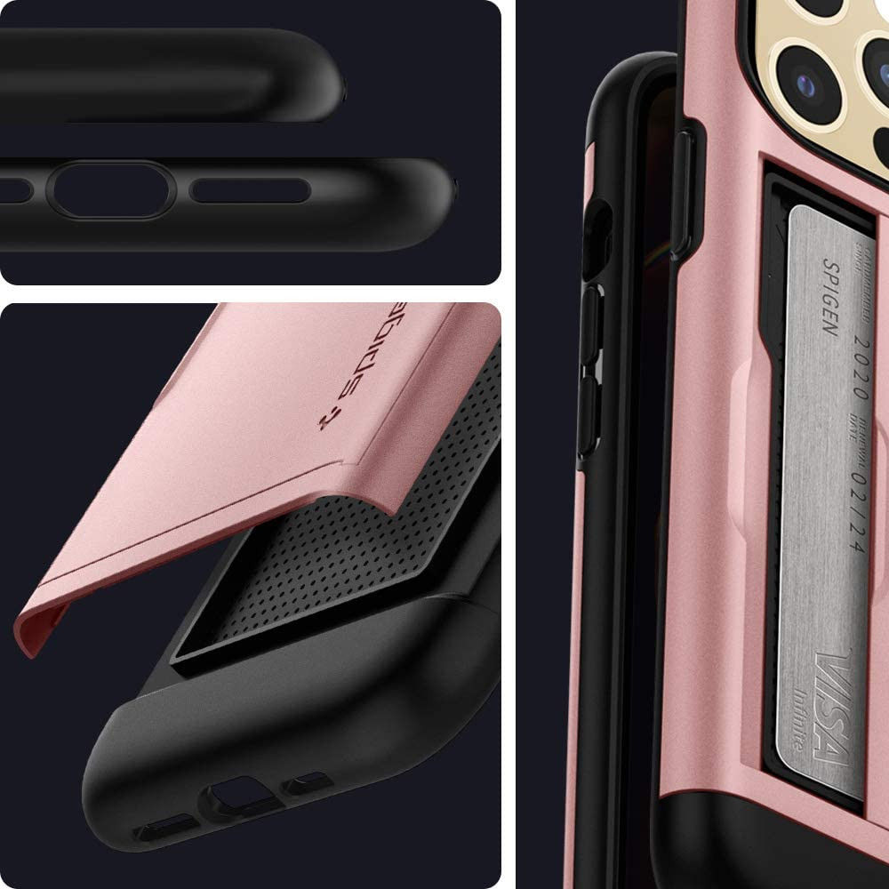 Spigen Slim Armor CS Apple iPhone 12 Pro Max Hoesje Rose Goud afbeelding 11
