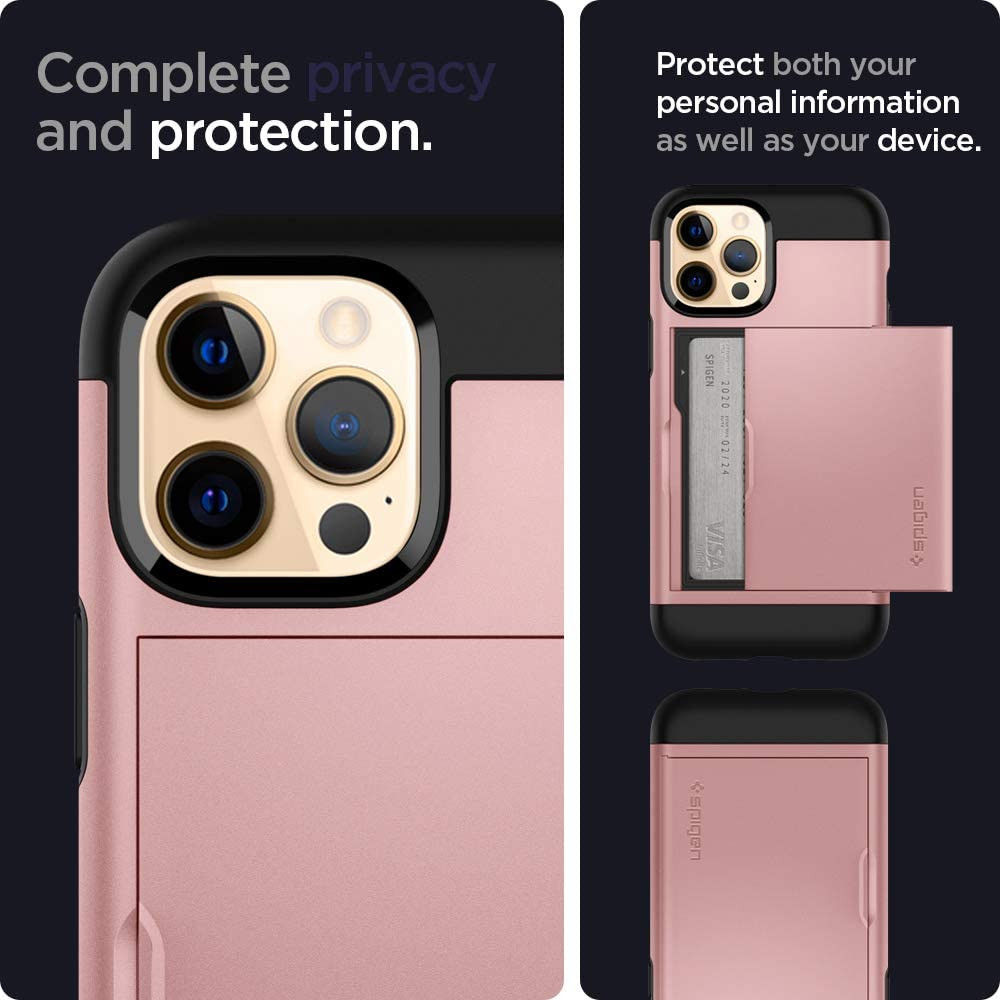 Spigen Slim Armor CS Apple iPhone 12 Pro Max Hoesje Rose Goud afbeelding 12
