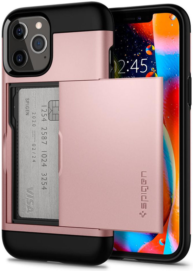 Spigen Slim Armor CS Apple iPhone 12 Pro Max Hoesje Rose Goud afbeelding 1