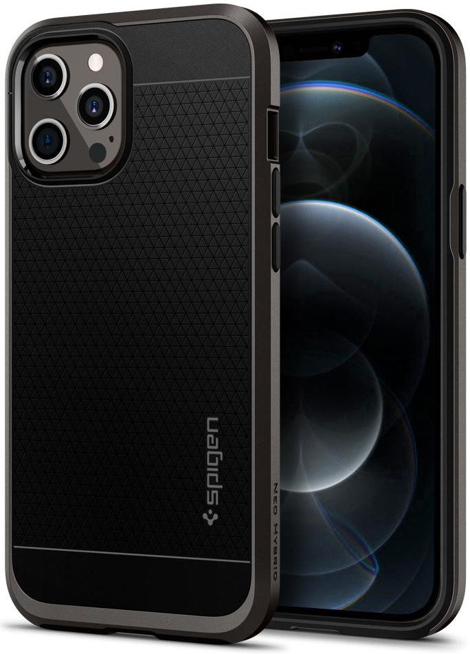 Spigen Neo Hybrid Apple iPhone 12 Pro Max Hoesje Gunmetal afbeelding 1
