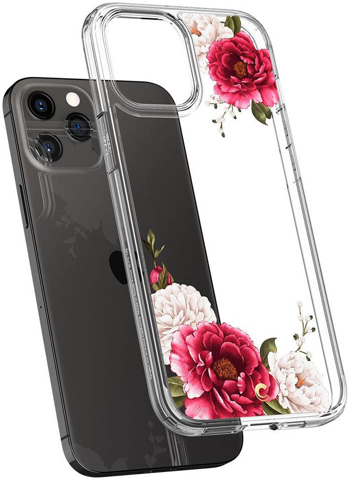 Spigen Cyrill Cecile Apple iPhone 12 Pro Max Hoesje Red Floral afbeelding 2