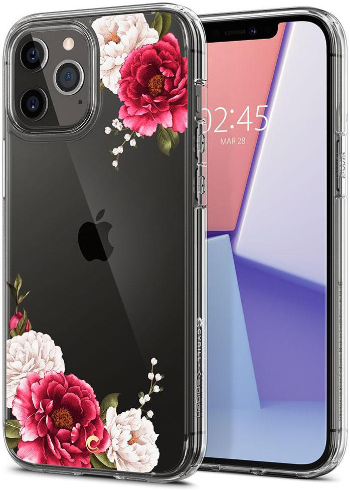 Spigen Cyrill Cecile Apple iPhone 12 Pro Max Hoesje Red Floral afbeelding 1