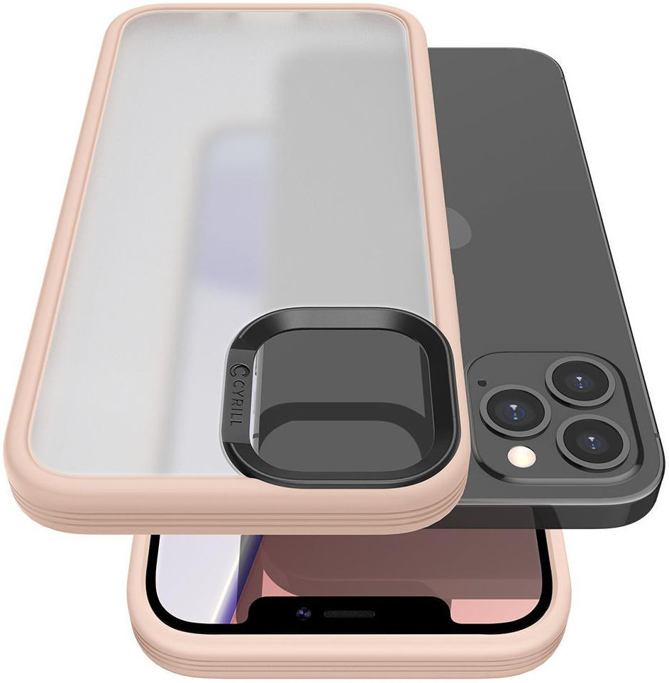 Spigen Cyrill Color Brick Apple iPhone 12 Pro Max Hoesje Roze afbeelding 2