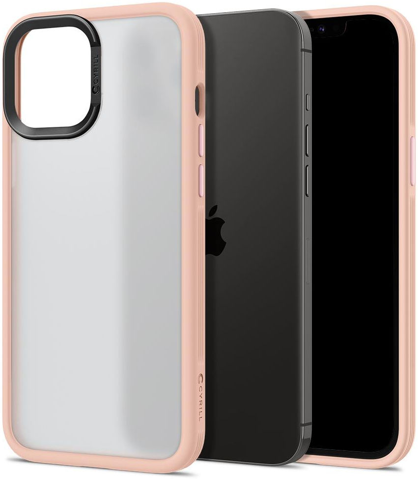 Spigen Cyrill Color Brick Apple iPhone 12 Pro Max Hoesje Roze afbeelding 1
