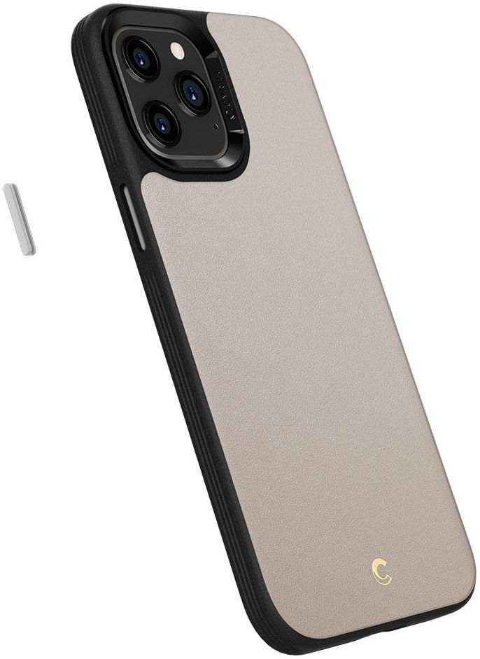 Spigen Cyrill Leather Brick Apple iPhone 12 Pro Max Hoesje Zwart afbeelding 4
