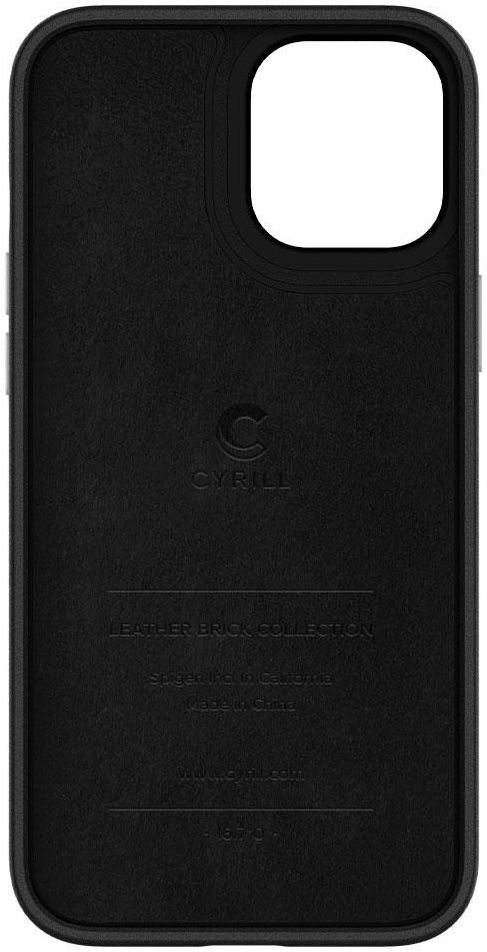Spigen Cyrill Leather Brick Apple iPhone 12 Pro Max Hoesje Zwart afbeelding 8