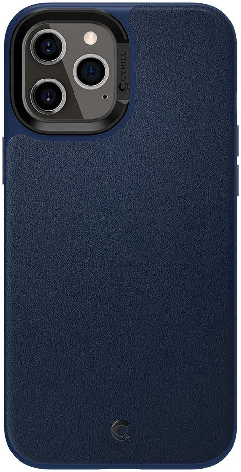 Spigen Cyrill Basic Apple iPhone 12 Pro Max Hoesje Leather Blauw afbeelding 2