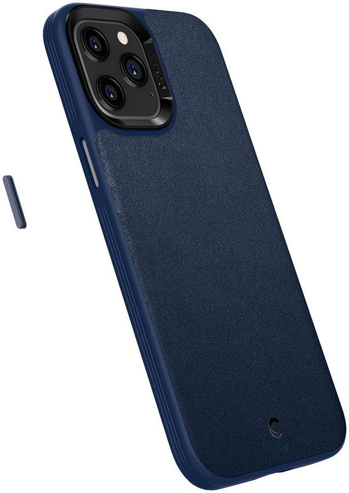 Spigen Cyrill Basic Apple iPhone 12 Pro Max Hoesje Leather Blauw afbeelding 4