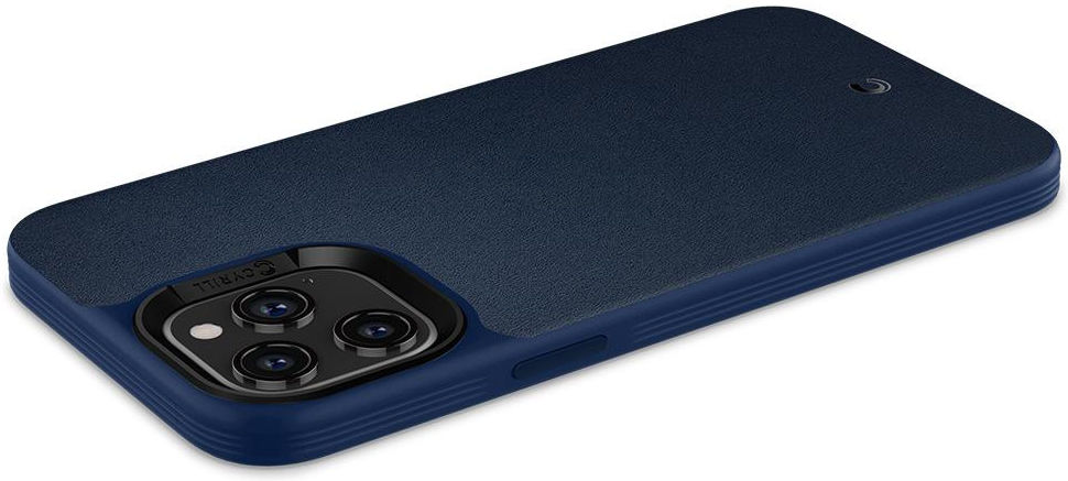 Spigen Cyrill Basic Apple iPhone 12 Pro Max Hoesje Leather Blauw afbeelding 5