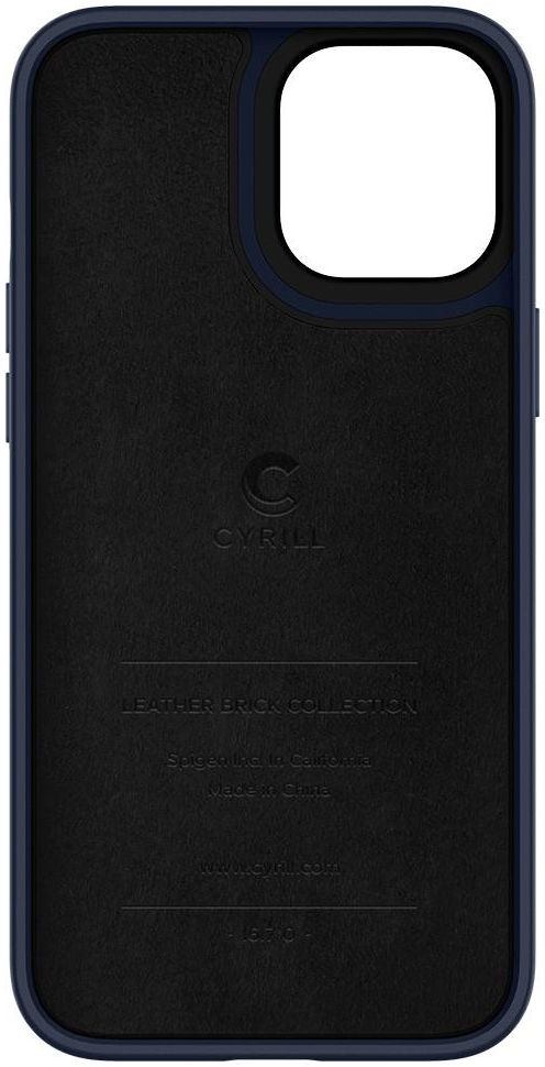 Spigen Cyrill Basic Apple iPhone 12 Pro Max Hoesje Leather Blauw afbeelding 8