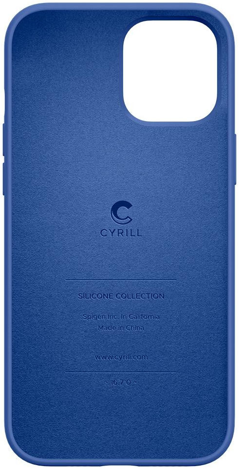 Spigen Cyrill Silicone Apple iPhone 12 Pro Max Hoesje Blauw afbeelding 5
