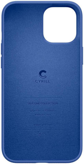 Spigen Cyrill Silicone Apple iPhone 12 Pro Max Hoesje Blauw afbeelding 5