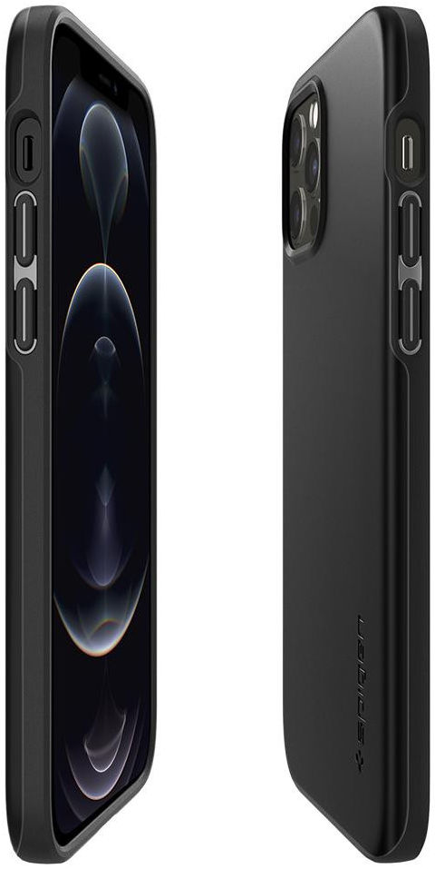 Spigen Thin Fit Apple iPhone 12 / 12 Pro Hoesje Zwart afbeelding 10