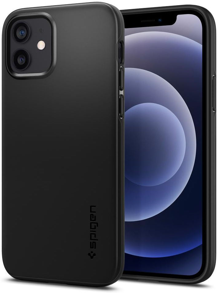 Spigen Thin Fit Apple iPhone 12 / 12 Pro Hoesje Zwart afbeelding 2