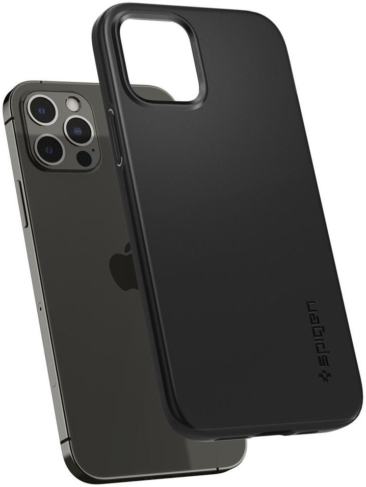 Spigen Thin Fit Apple iPhone 12 / 12 Pro Hoesje Zwart afbeelding 4