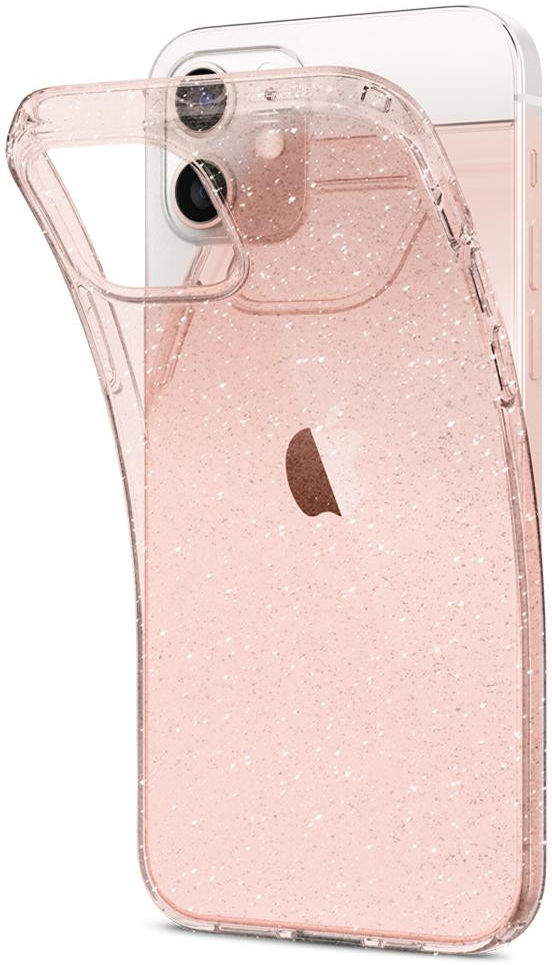 Spigen Liquid Crystal iPhone 12 / 12 Pro Hoesje Glitter Rose Quartz afbeelding 10