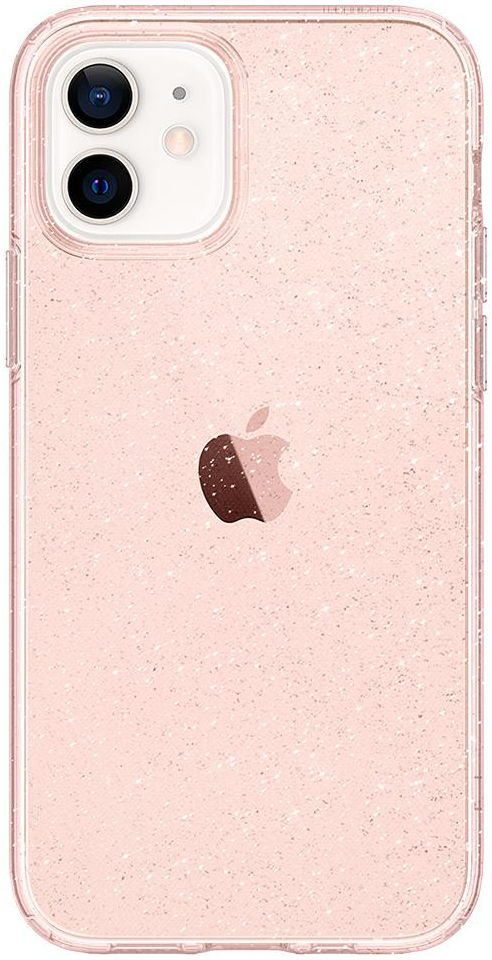 Spigen Liquid Crystal iPhone 12 / 12 Pro Hoesje Glitter Rose Quartz afbeelding 11