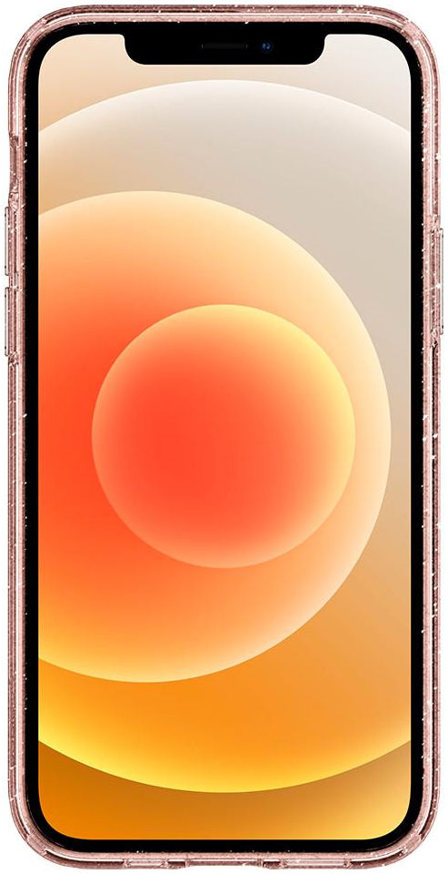 Spigen Liquid Crystal iPhone 12 / 12 Pro Hoesje Glitter Rose Quartz afbeelding 12