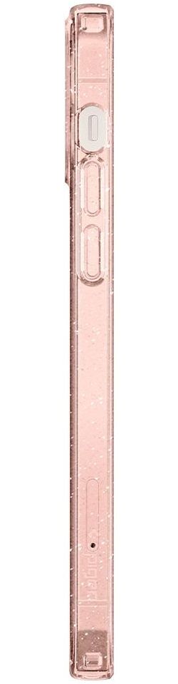 Spigen Liquid Crystal iPhone 12 / 12 Pro Hoesje Glitter Rose Quartz afbeelding 13