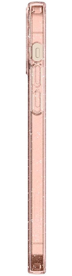 Spigen Liquid Crystal iPhone 12 / 12 Pro Hoesje Glitter Rose Quartz afbeelding 6