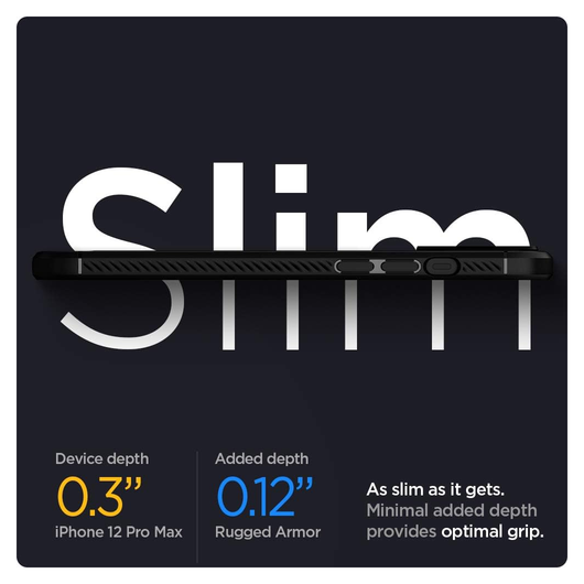 Spigen Rugged Armor Apple iPhone 12 / 12 Pro Hoesje Zwart afbeelding 7