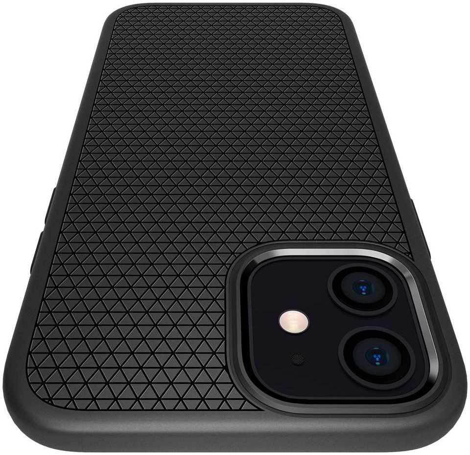 Spigen Liquid Air Apple iPhone 12 / 12 Pro Flexibel Hoesje Mat Zwart afbeelding 14