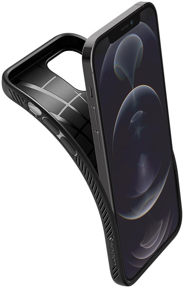 Spigen Liquid Air Apple iPhone 12 / 12 Pro Flexibel Hoesje Mat Zwart afbeelding 9