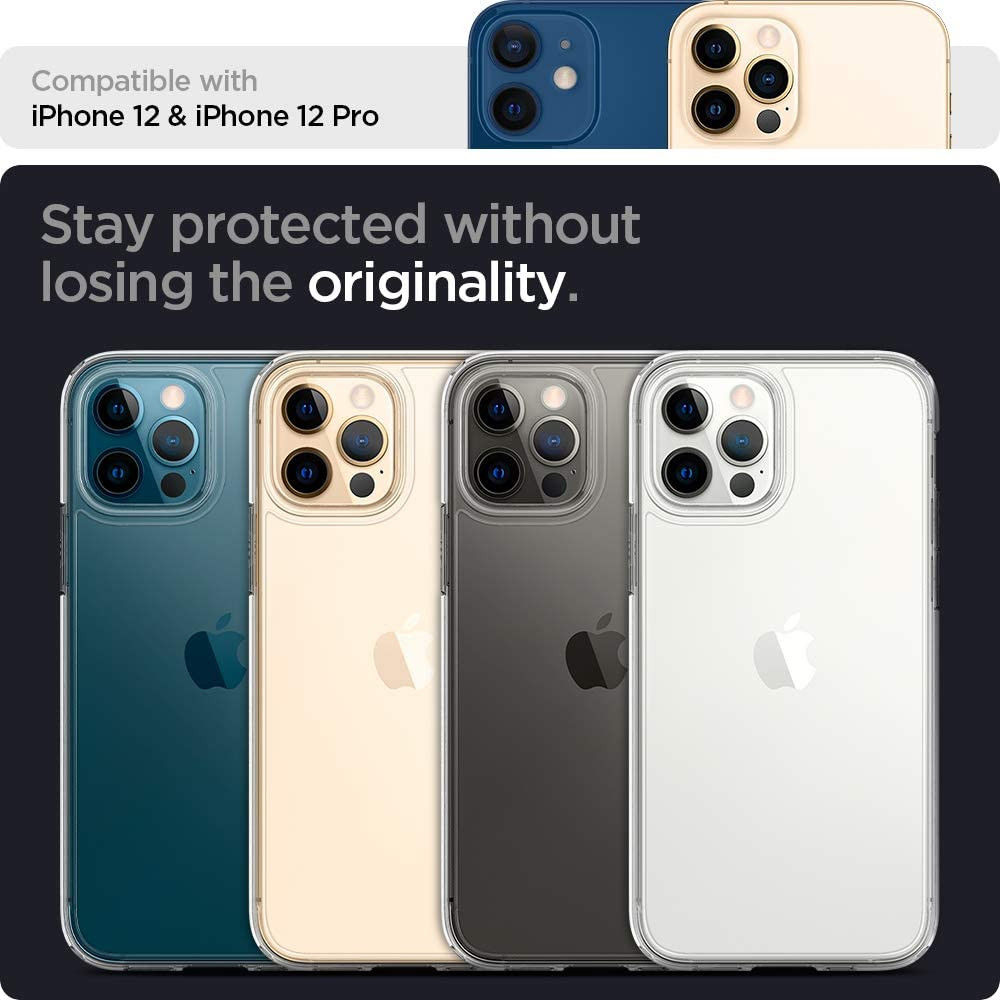 Spigen Ultra Hybrid Apple iPhone 12 / 12 Pro Hoesje Transparant afbeelding 6