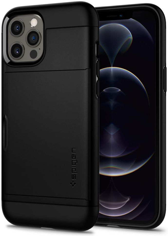 Spigen Slim Armor CS Apple iPhone 12 / 12 Pro Hoesje Zwart afbeelding 9