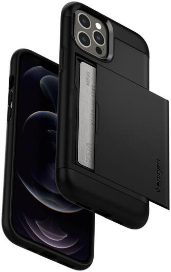 Spigen Slim Armor CS Apple iPhone 12 / 12 Pro Hoesje Zwart afbeelding 8