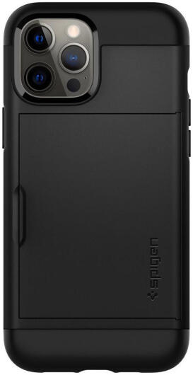 Spigen Slim Armor CS Apple iPhone 12 / 12 Pro Hoesje Zwart afbeelding 15