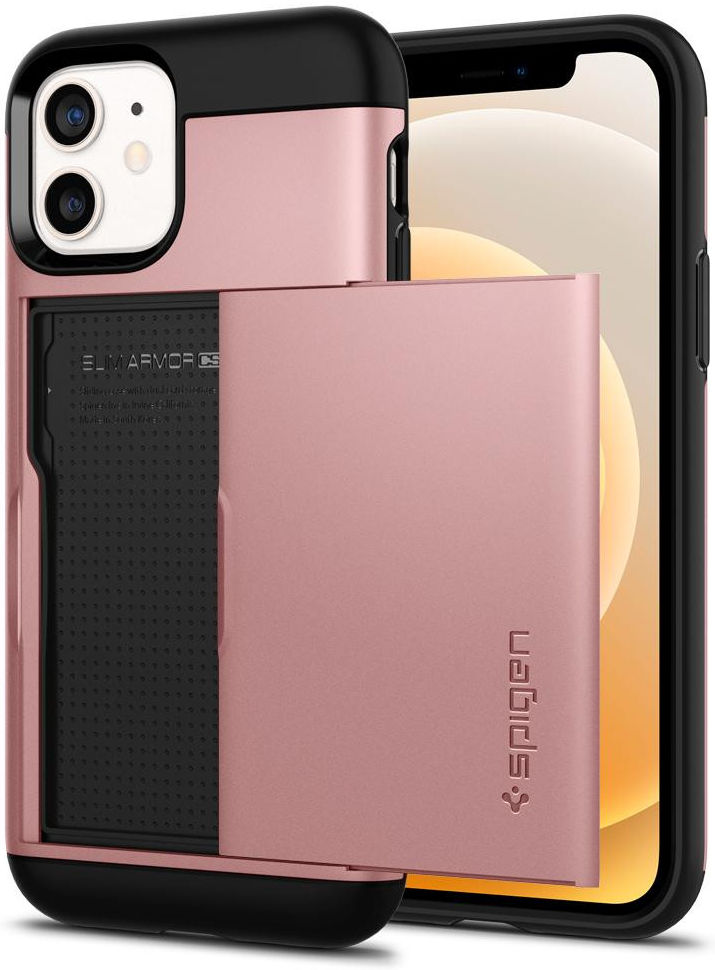 Spigen Slim Armor CS Apple iPhone 12 / 12 Pro Hoesje Roze Goud afbeelding 18