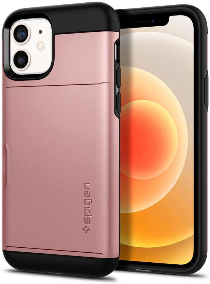 Spigen Slim Armor CS Apple iPhone 12 / 12 Pro Hoesje Roze Goud afbeelding 19