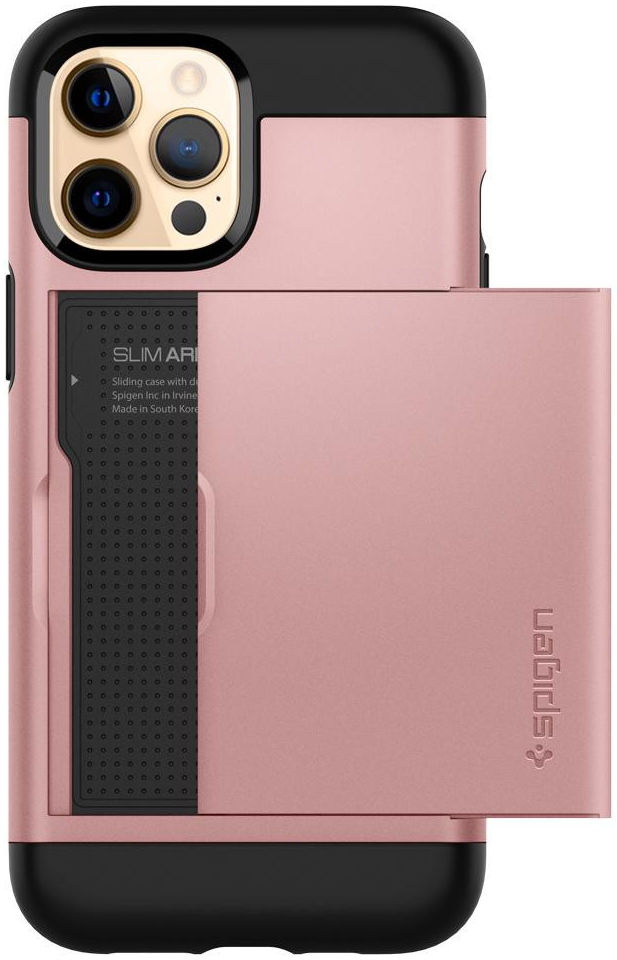 Spigen Slim Armor CS Apple iPhone 12 / 12 Pro Hoesje Roze Goud afbeelding 10