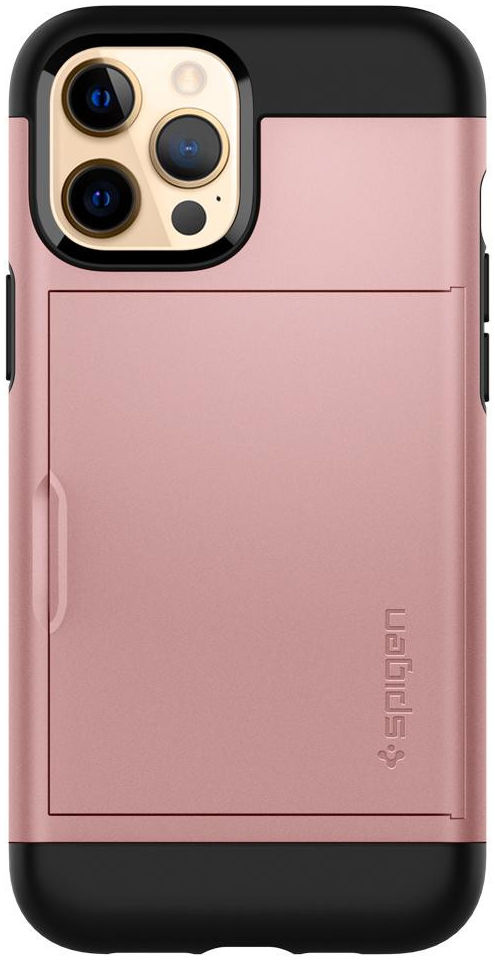 Spigen Slim Armor CS Apple iPhone 12 / 12 Pro Hoesje Roze Goud afbeelding 11
