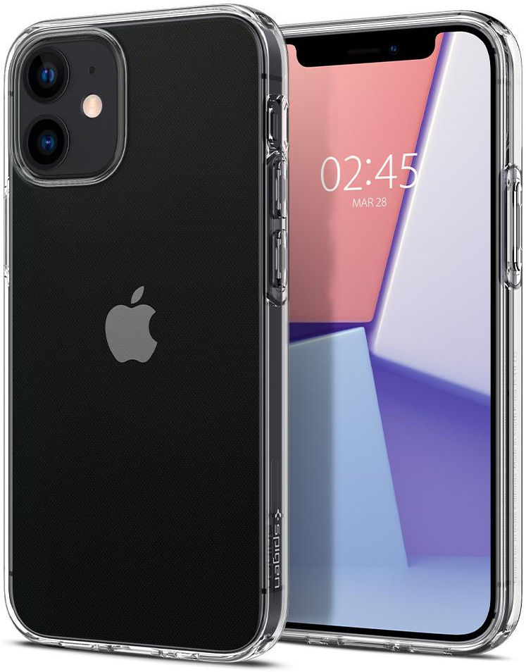 Spigen Liquid Crystal Apple iPhone 12 Mini Hoesje Transparant afbeelding 1